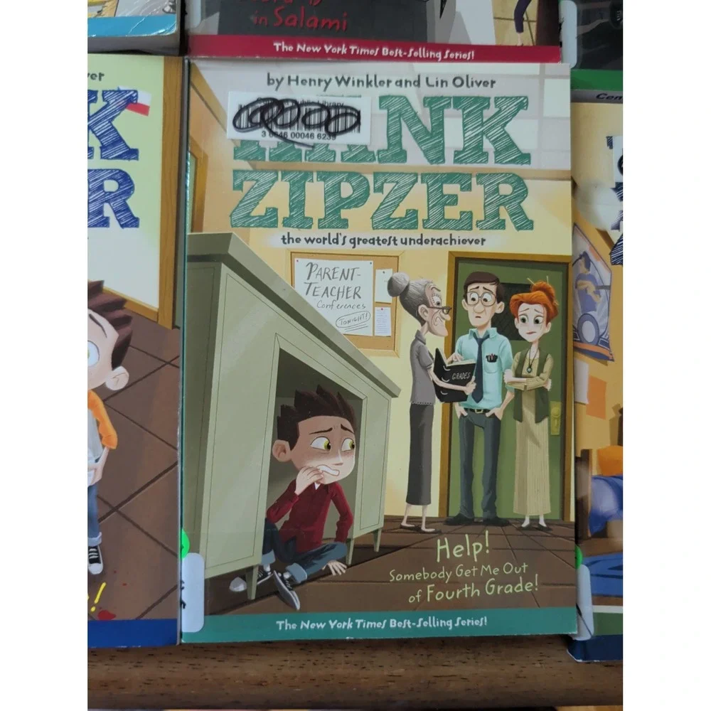 Hank Zipzer Henry Winkler Lin Oliver Books 1-10 Paperback Lot Mid Leve Missing 9